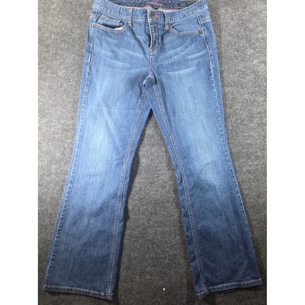Tommy Hilfiger Freedom Womens 12R Blue Bootcut Jeans Medium Wash Mid Rise 2412‎
